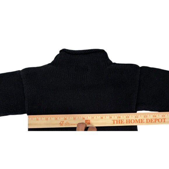 Chatham T Sweater Boys 2T Pirate 100% Cotton Black Rolled Neck - Picture 6 of 6